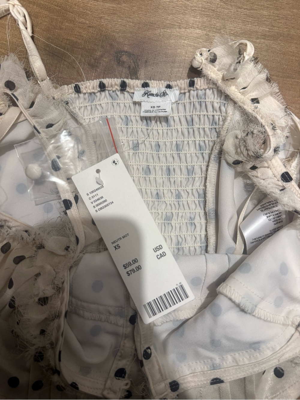 Urban outfitters polkadot bustier top - Picture 2 of 2